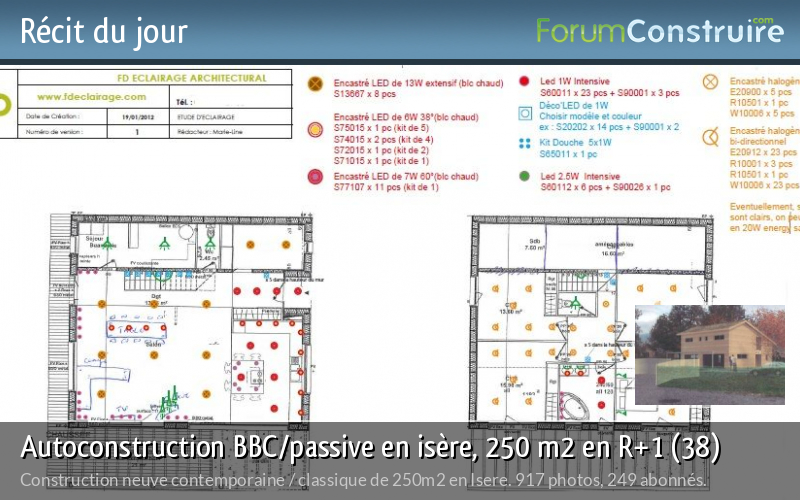 Autoconstruction BBC/passive en isère, 250 m² en R+1 (38)
