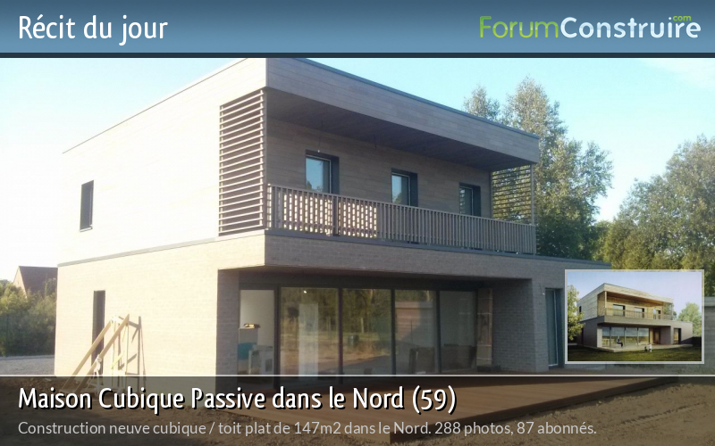 Maison Cubique Passive dans le Nord (59)