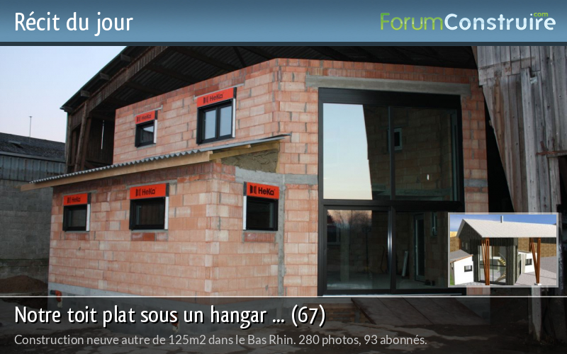 Notre toit plat sous un hangar ... (67)