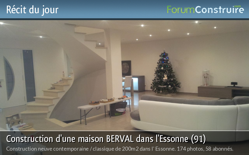Construction d'une maison BERVAL dans l'Essonne (91)