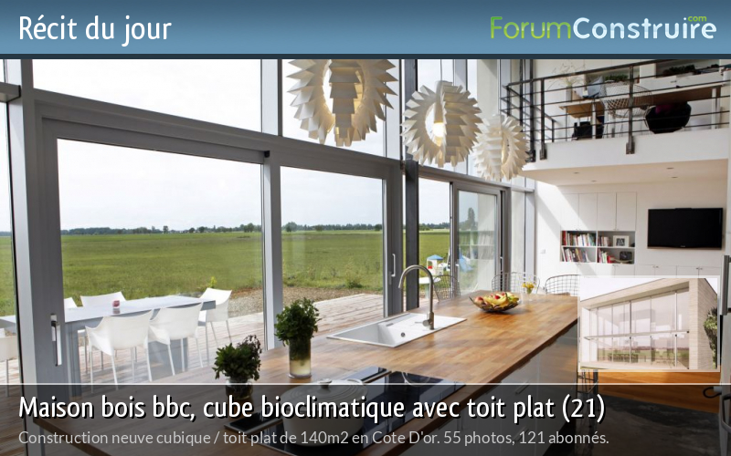 Maison bois bbc, cube bioclimatique avec toit plat (21)
