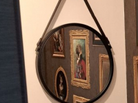 Photo Leroy Merlin Miroir Rond Barbier Noir Diam.41 Cm
