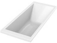 Baignoire Rectangulaire L.170x L.70 Cm Blanc, Premium Design