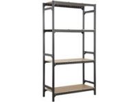 Etagere Acier Hubsystem, 4 Tablettes, Gris Charbon L.96 X H.180 X P.40 Cm