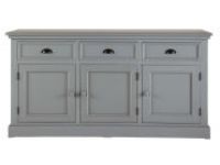 Buffet En Bois Gris L 156 Cm Newport