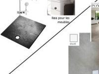 Receveur Stone Ardoise 90x90