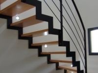 Escalier Limons Cremailleres Bois Et Metal