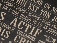 Photo Mes Mots Deco Releve Le Defi Fond Chalk