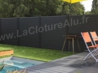 Photo Claustralu  Lacloturealu.fr Cloture A Lames Aluminium Persiennees