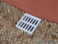 Grille De Sol Pvc Legere Avec Cadre Anti-choc 200x200mm 9kn - Gris