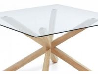 Table Argo-c 149x149 Cm, Plaque Naturel Et Verre