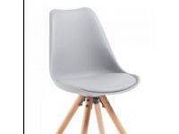 Chaise Ralf, Naturel Et Gris Clair
