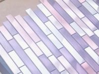 Mosaique Aluminium Carrelage Cuisine Credence Blend Violet 