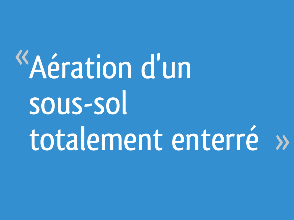 Aération d