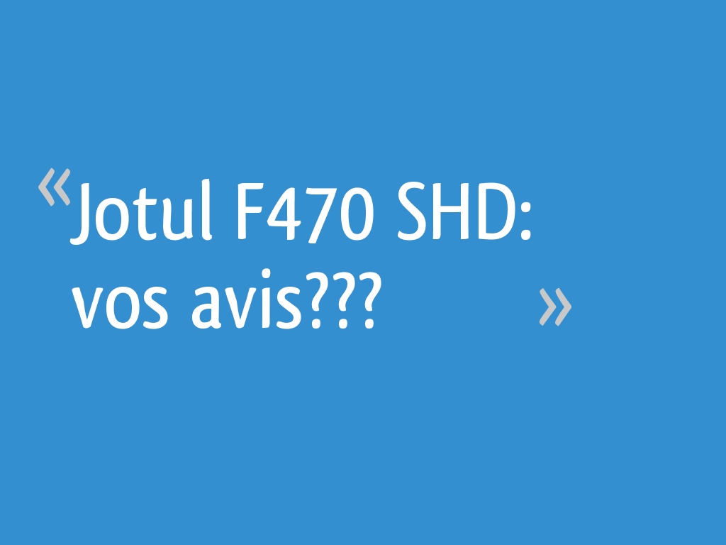 Jotul F470 SHD: vos avis??? - 8 messages