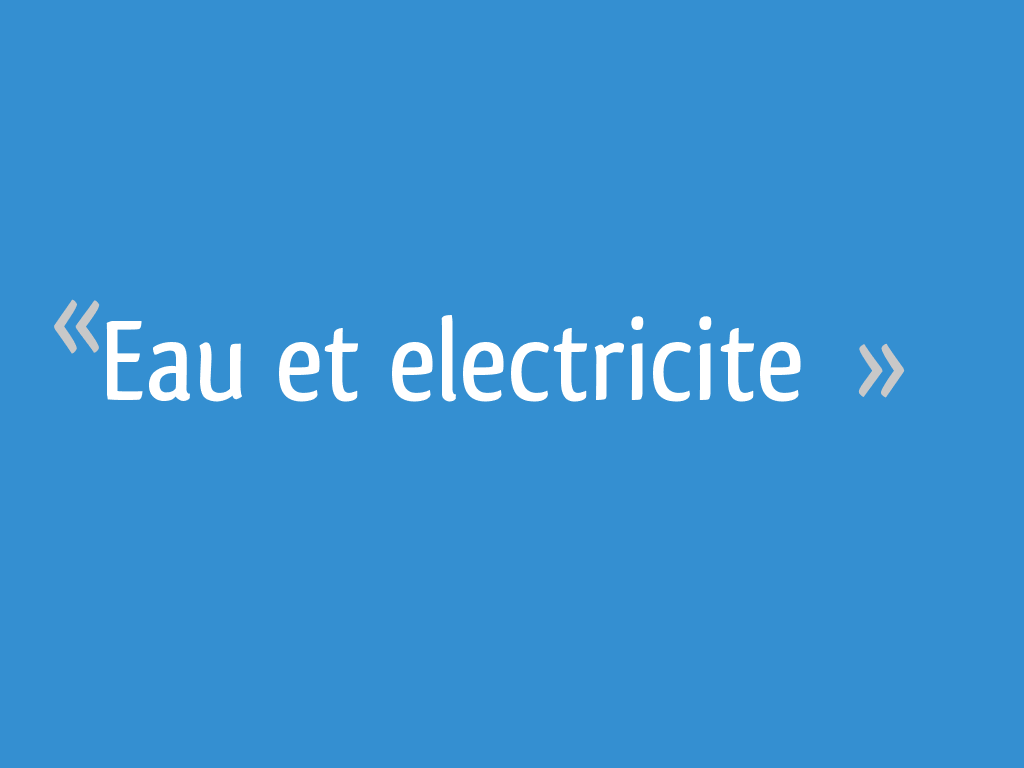 Eau et electricite 7 messages — free download