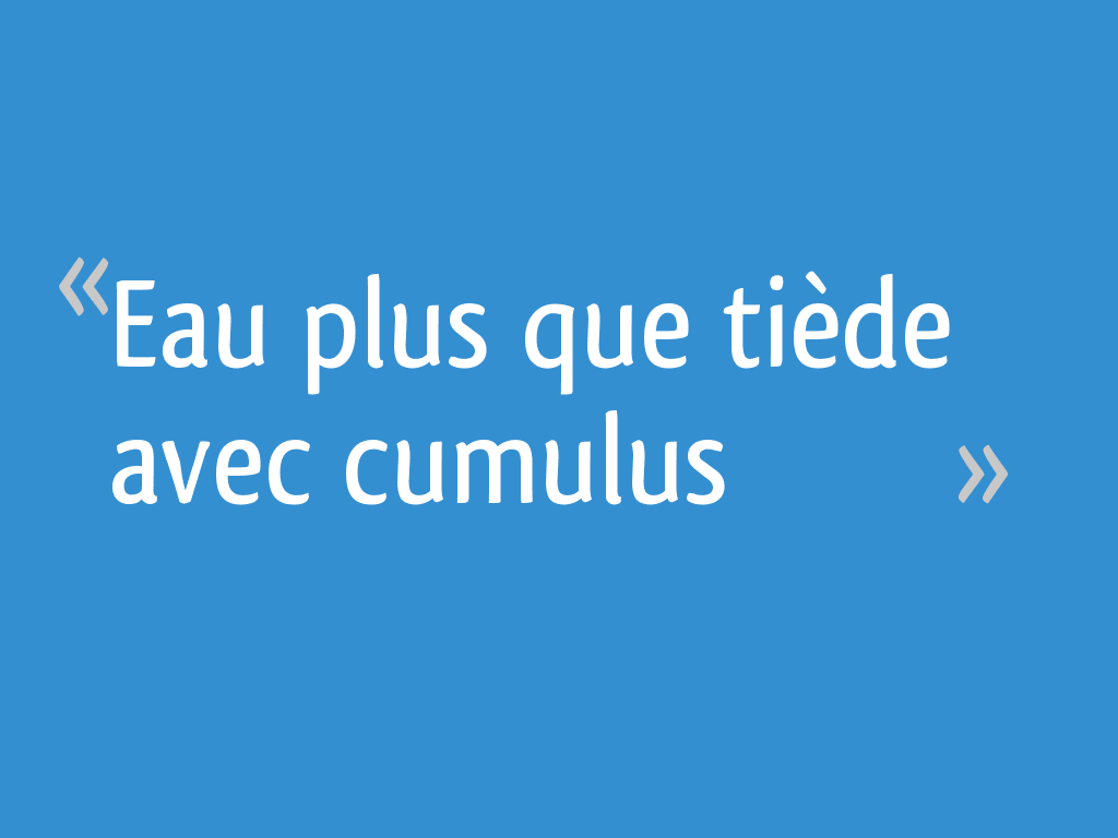Eau plus que tiède avec cumulus — free download