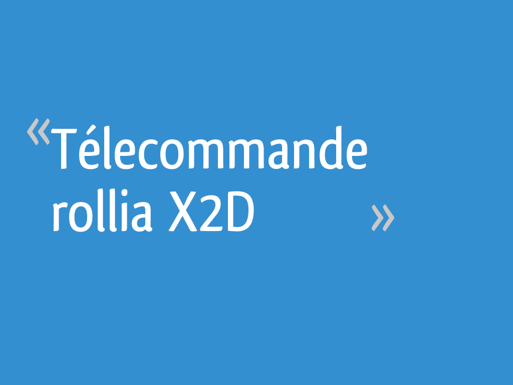 Télecommande Rollia X2D - 7 Messages