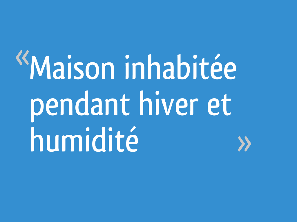 Maison inhabitée pendant hiver et humidité — free download