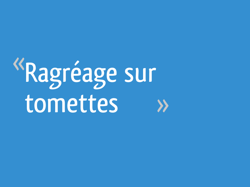 Ragréage sur tomettes 11 messages — free download