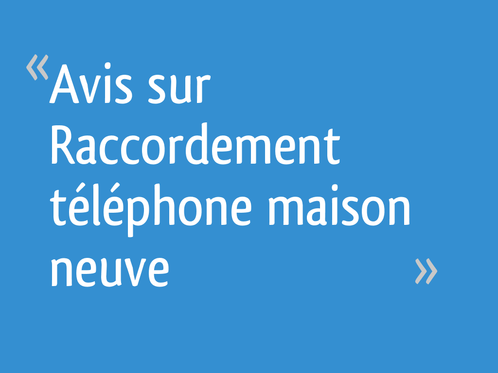 Qui Doit La Tranchées Pour Le Raccordement Telephonique Schema Avis sur Raccordement téléphone maison neuve - 54 messages