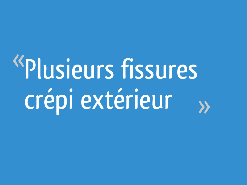Plusieurs fissures crépi extérieur — free download