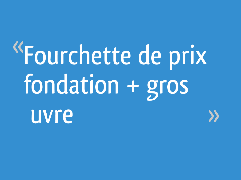 Fourchette De Fondation