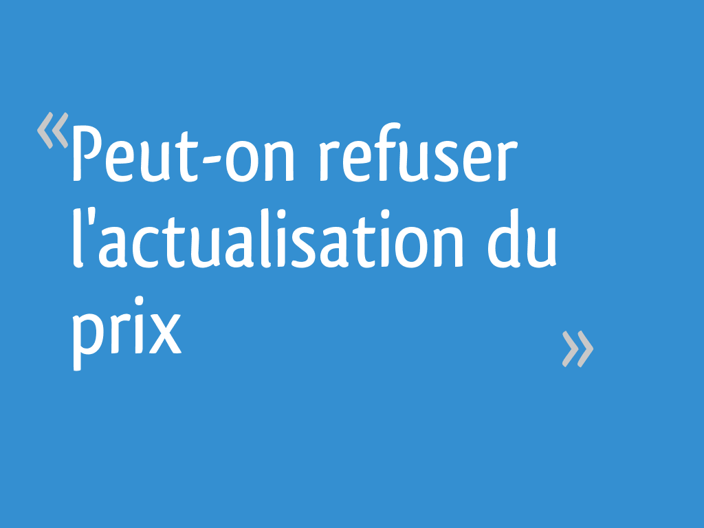 Peuton refuser l