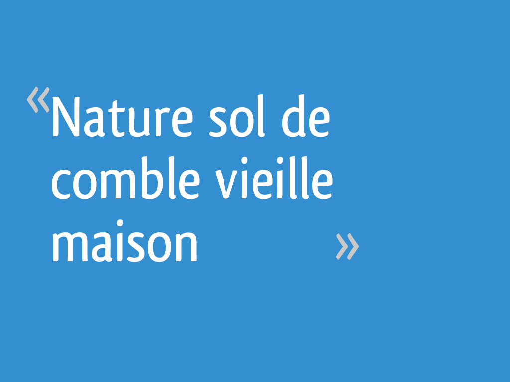 Nature sol de comble vieille maison — free download