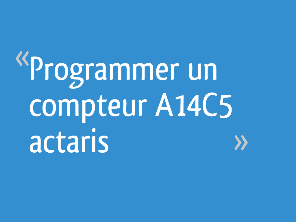 Compteur D'eau Actaris Qn 5 M³/h - Neuf Sous Emballage D'origine