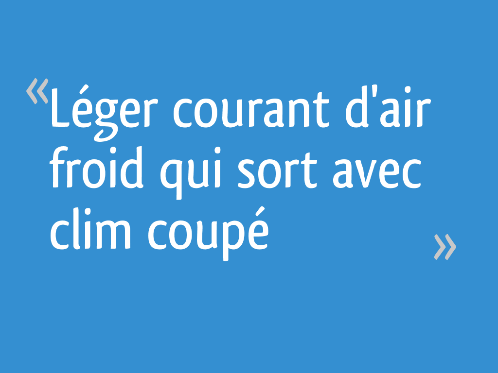 Léger courant d