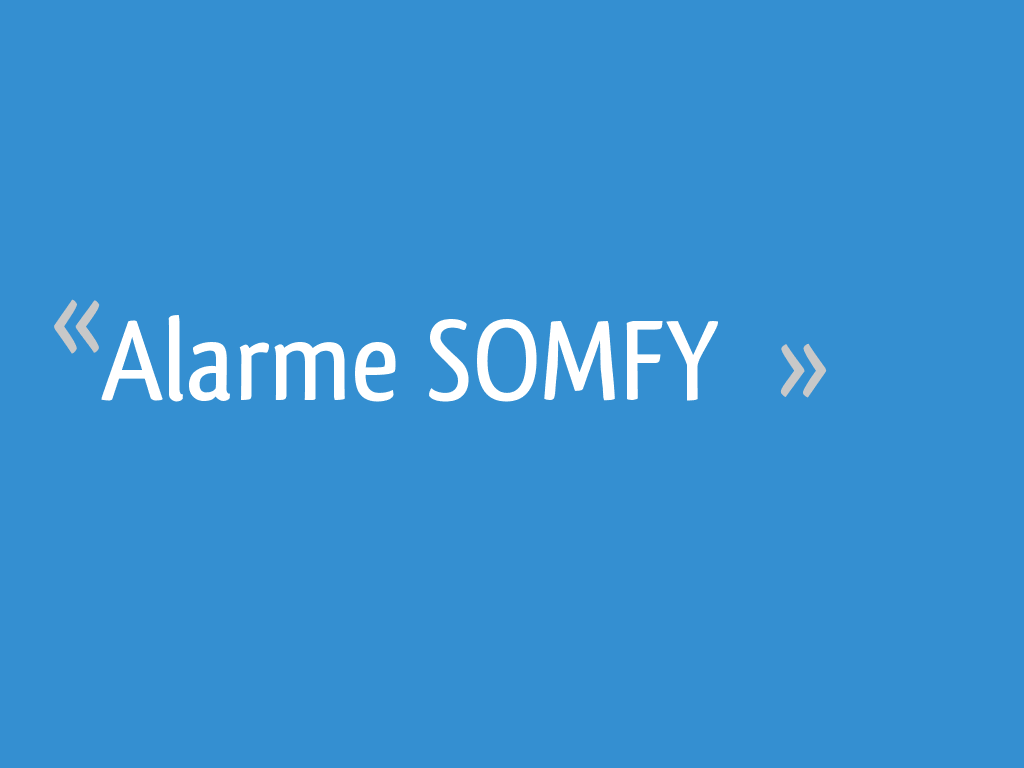 Alarme SOMFY Protexial IO pack appartement