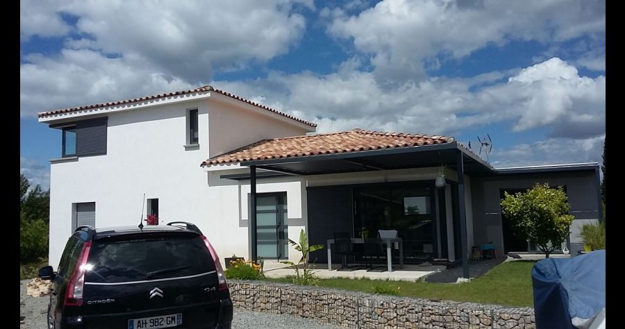 Maison contemporaine Baie vitr e et fen etre d angle sans Maison contemporaine Baie vitr e et fen etre d angle sans